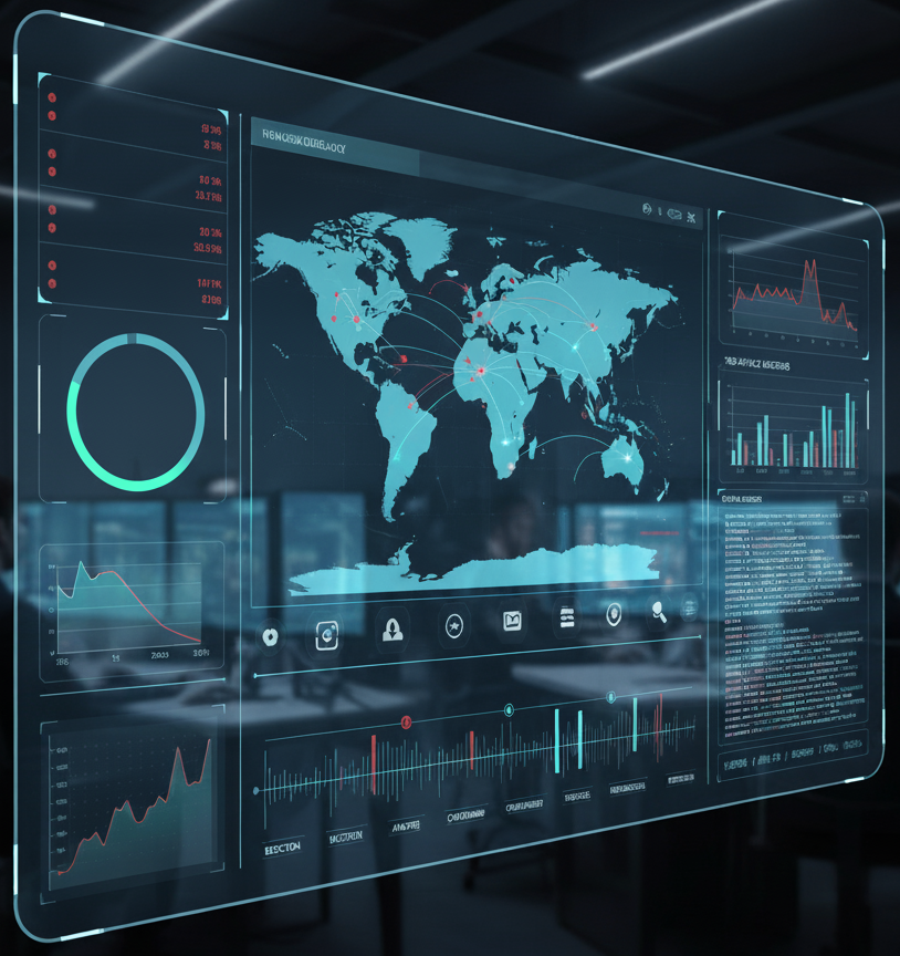 Threat detection and response visualization (MDR/XDR dashboards)
